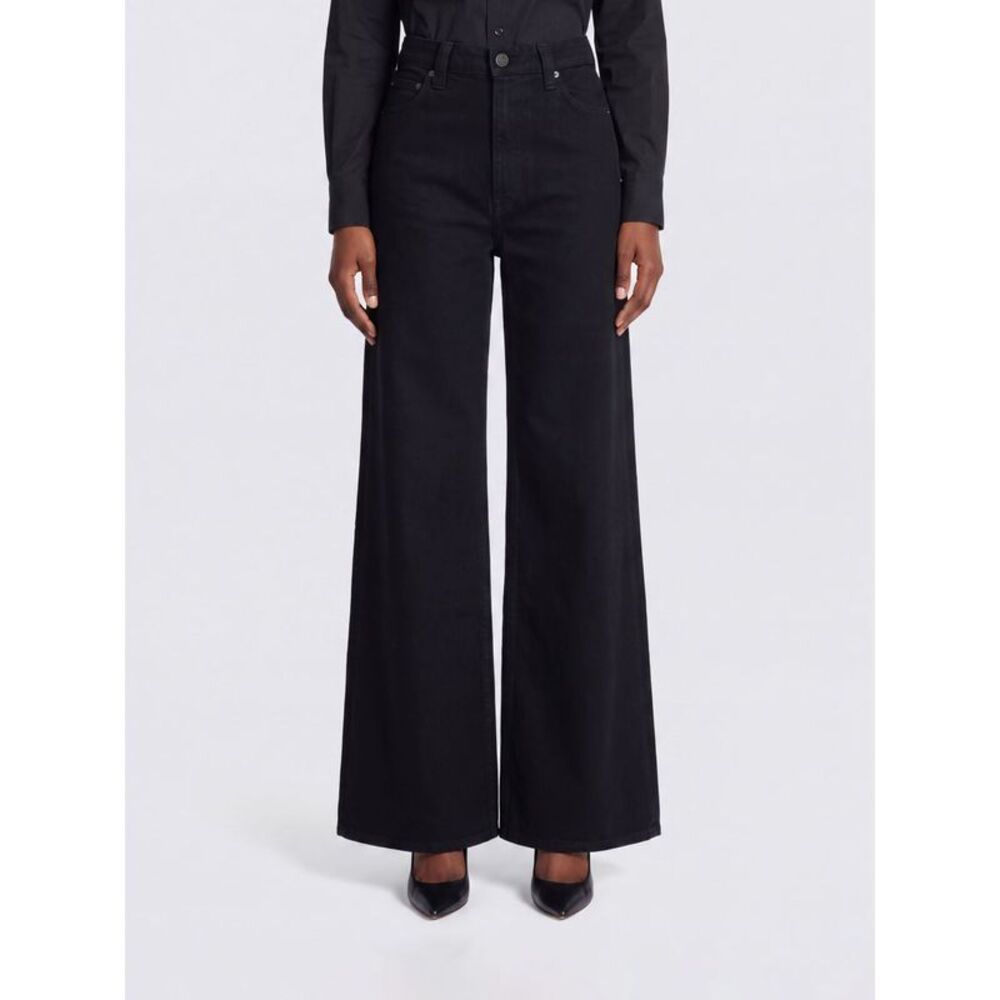 Khaite Women Khaite Dane High-Waisted Wide-Leg Jeans In Cotton Denim